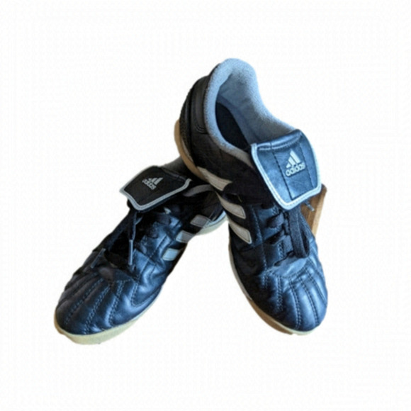 adidas Other - ADIDAS indoor soccer shoes black leather Size 3